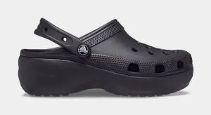 Classic Platform Clog Womens Sandals (Black)