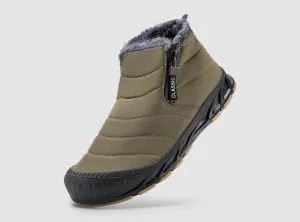 FitVille Men's Retro Round Toe Snow Boots