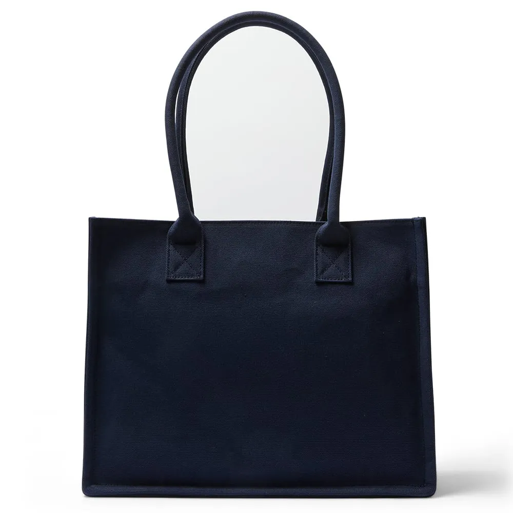 Hotel Tote in Navy Canvas