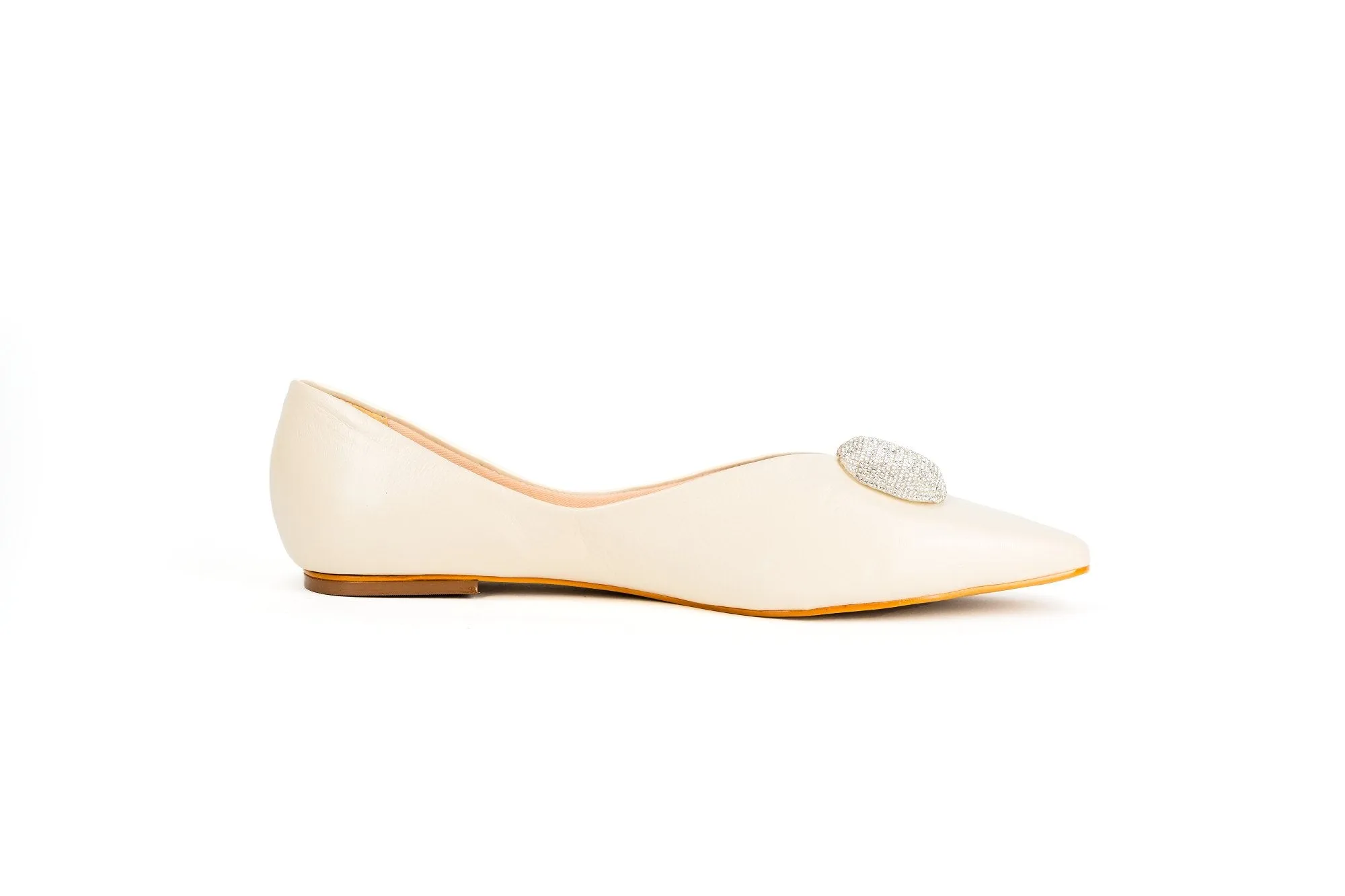 Macy Ballet Flat Cream