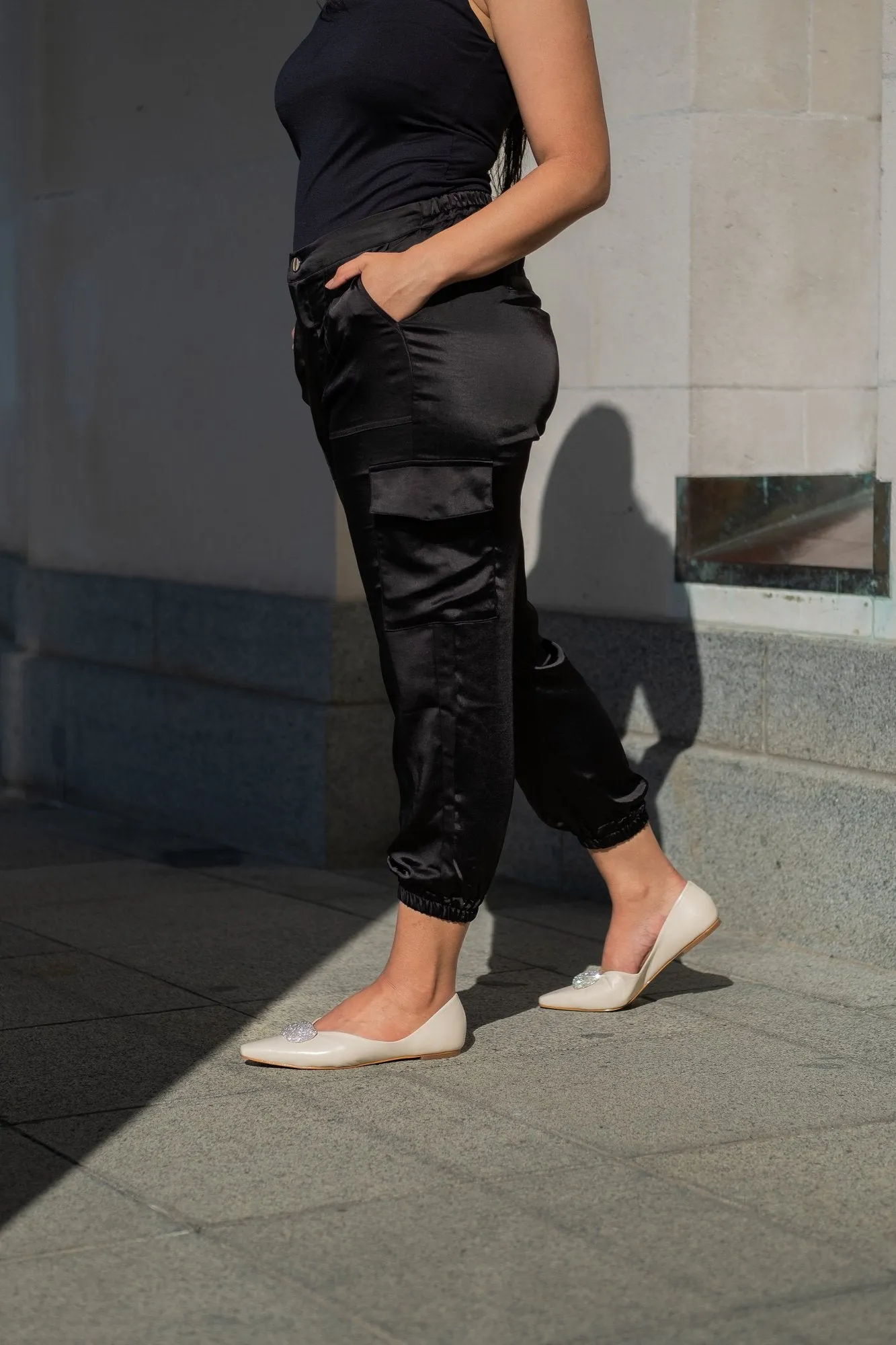 Macy Ballet Flat Cream