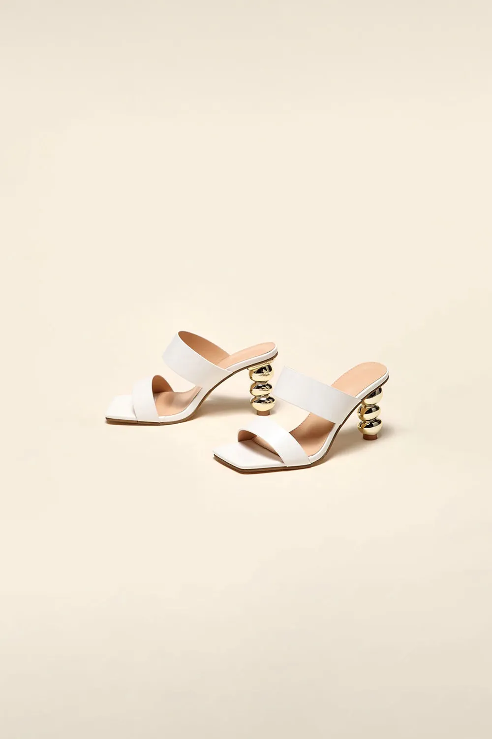 Square Toe Shaped Gourd High Heels