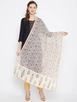 Women Multi Printed Cotton Silk Dupatta